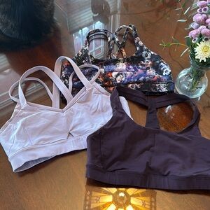 Lululemon sports bras, size 10
